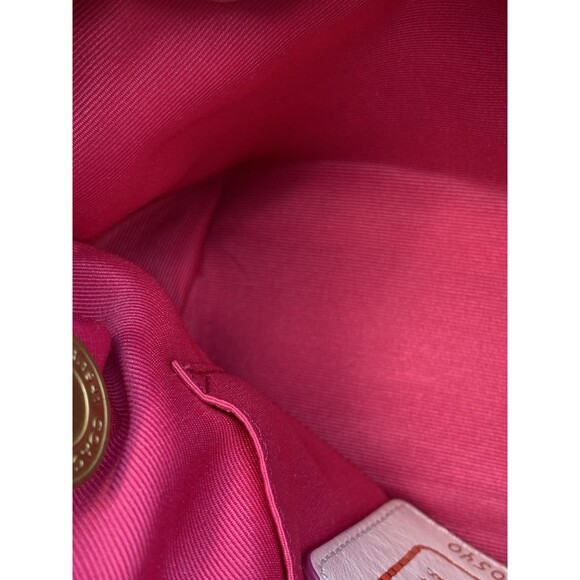 Coach Signature Multi-Color Stripe Shoulder Bag 40540 Top Handle Pouch - Picture 15 of 16